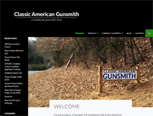 Tablet Screenshot of classicamericangunsmith.com